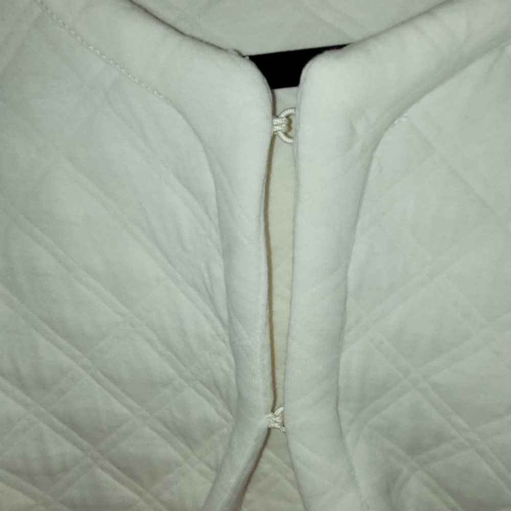 J. Crew Womens Quilted Jacket In Ivory Size Medium - Picture 6 of 7